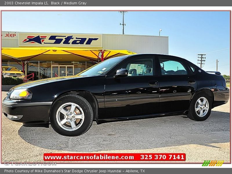 Black / Medium Gray 2003 Chevrolet Impala LS
