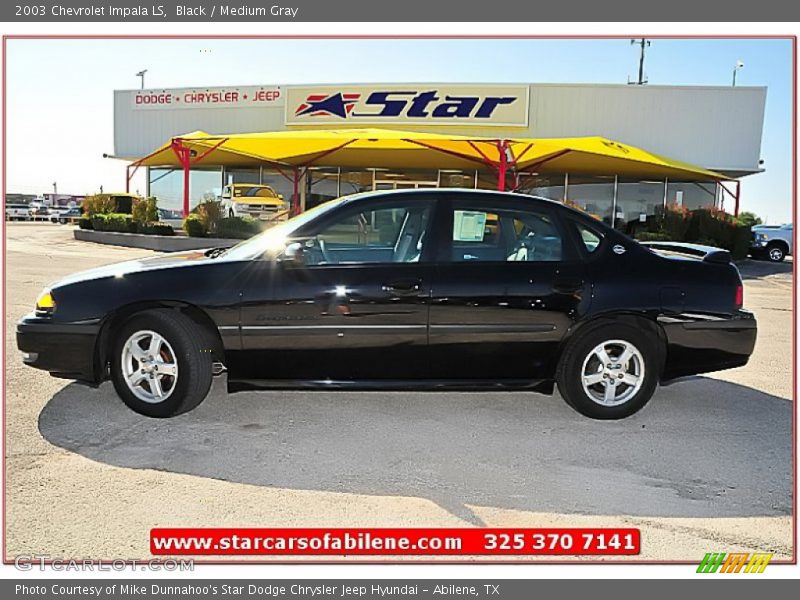 Black / Medium Gray 2003 Chevrolet Impala LS