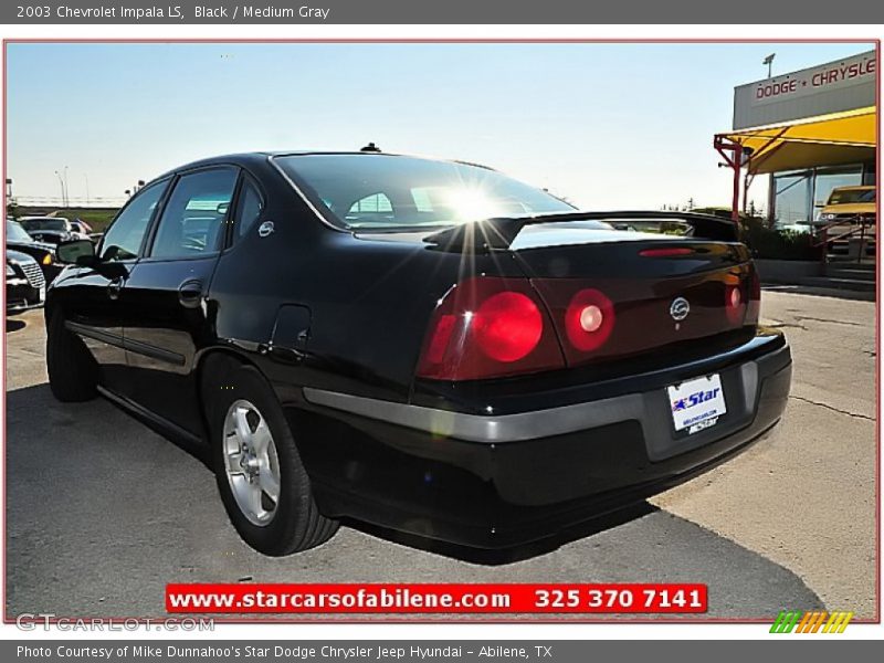 Black / Medium Gray 2003 Chevrolet Impala LS