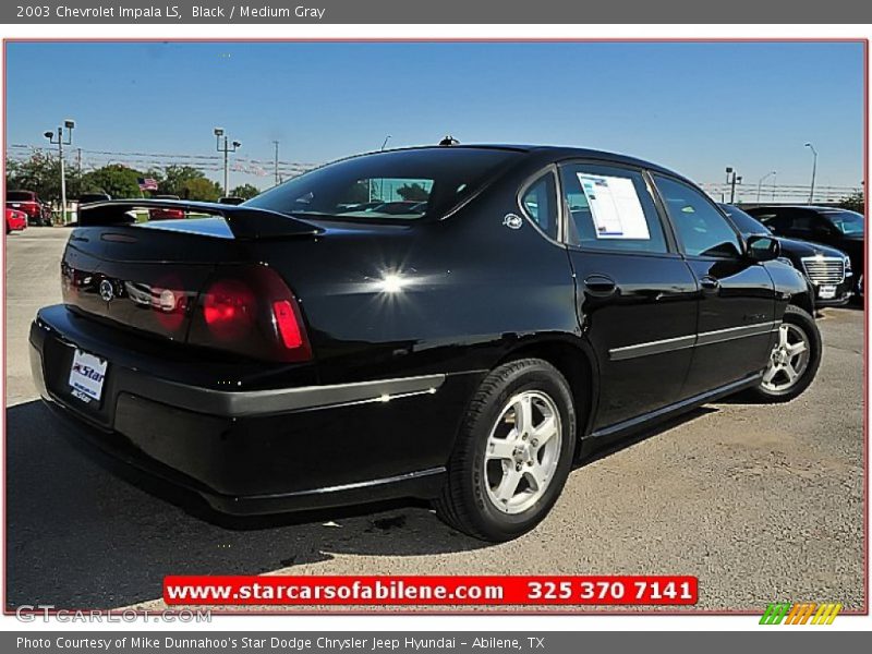 Black / Medium Gray 2003 Chevrolet Impala LS
