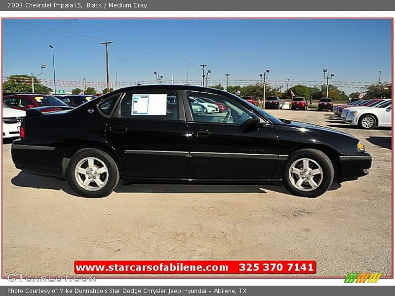 Black / Medium Gray 2003 Chevrolet Impala LS