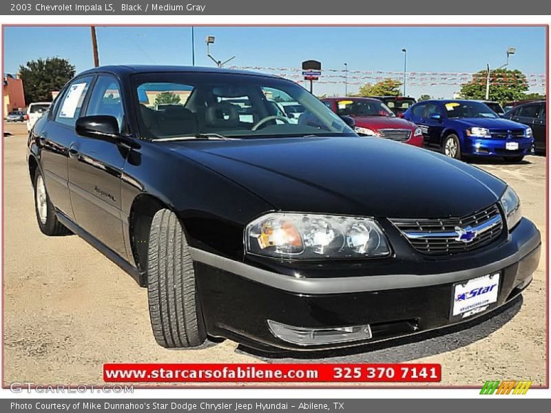 Black / Medium Gray 2003 Chevrolet Impala LS