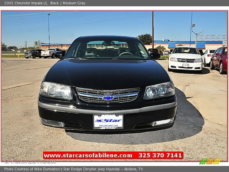 Black / Medium Gray 2003 Chevrolet Impala LS