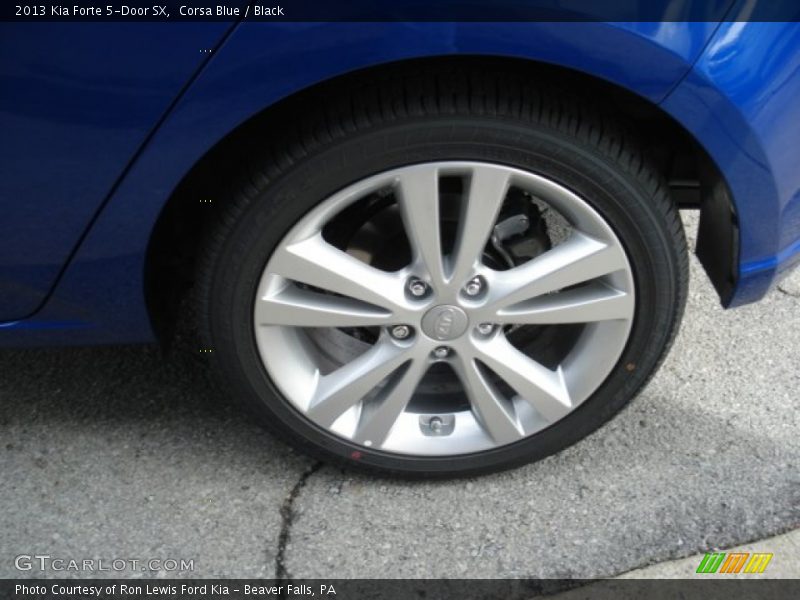 Corsa Blue / Black 2013 Kia Forte 5-Door SX