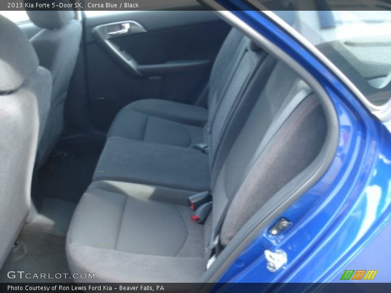 Corsa Blue / Black 2013 Kia Forte 5-Door SX