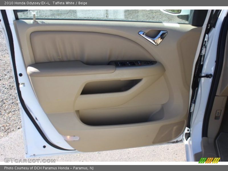 Taffeta White / Beige 2010 Honda Odyssey EX-L
