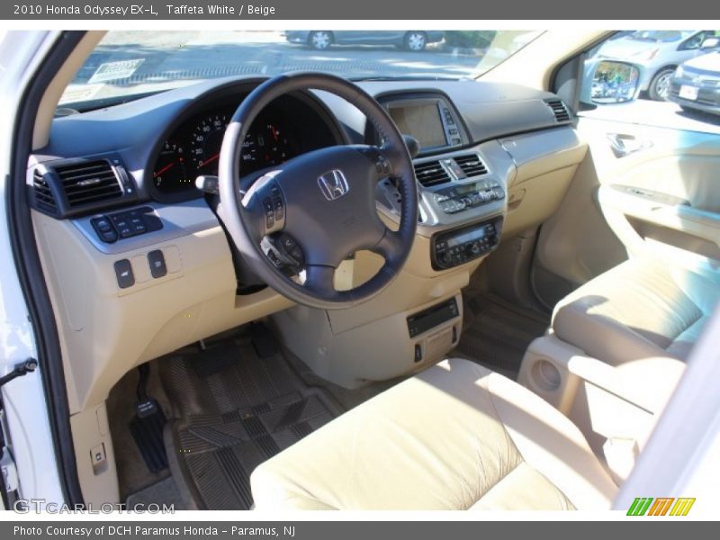 Taffeta White / Beige 2010 Honda Odyssey EX-L
