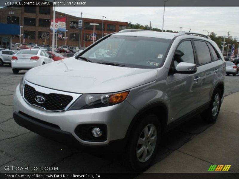 Bright Silver / Black 2013 Kia Sorento LX AWD