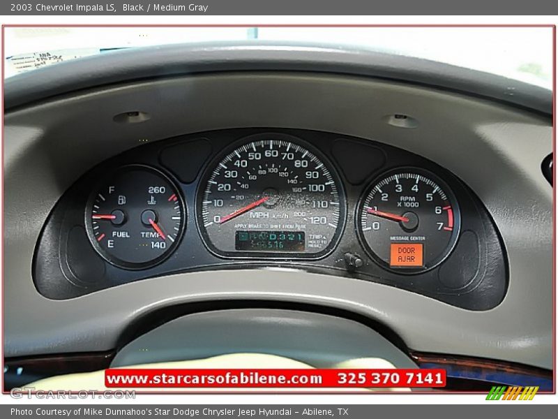 Black / Medium Gray 2003 Chevrolet Impala LS