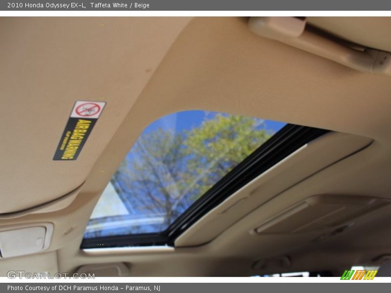 Taffeta White / Beige 2010 Honda Odyssey EX-L