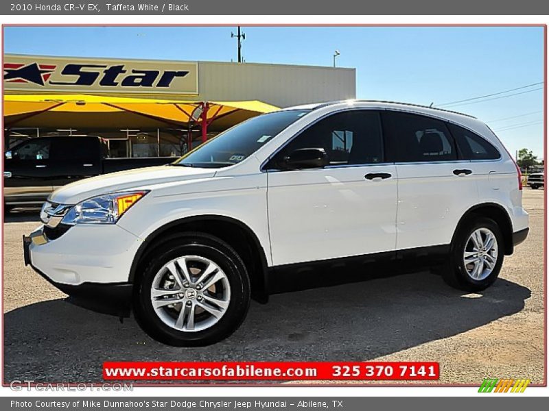 Taffeta White / Black 2010 Honda CR-V EX