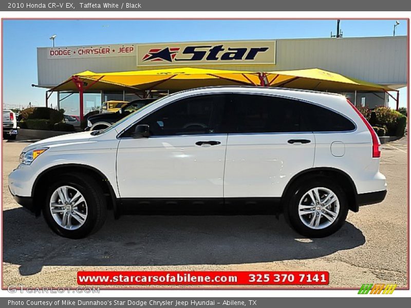 Taffeta White / Black 2010 Honda CR-V EX