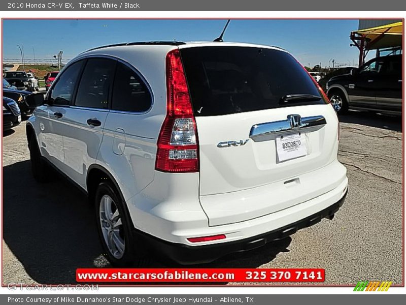 Taffeta White / Black 2010 Honda CR-V EX