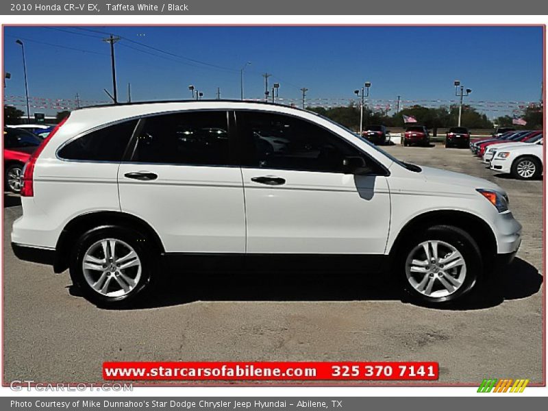 Taffeta White / Black 2010 Honda CR-V EX
