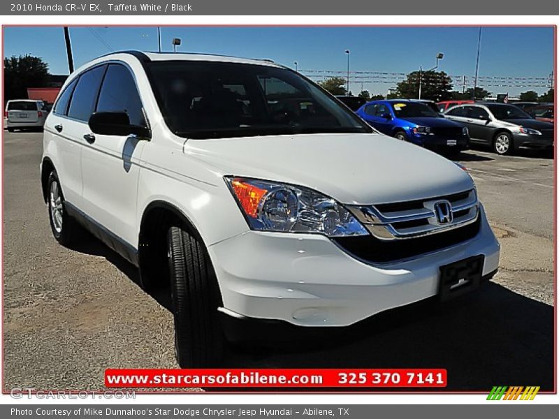 Taffeta White / Black 2010 Honda CR-V EX