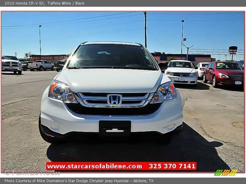 Taffeta White / Black 2010 Honda CR-V EX