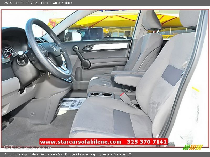 Taffeta White / Black 2010 Honda CR-V EX