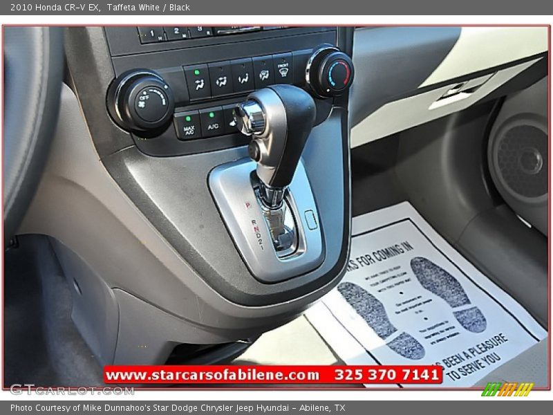 Taffeta White / Black 2010 Honda CR-V EX