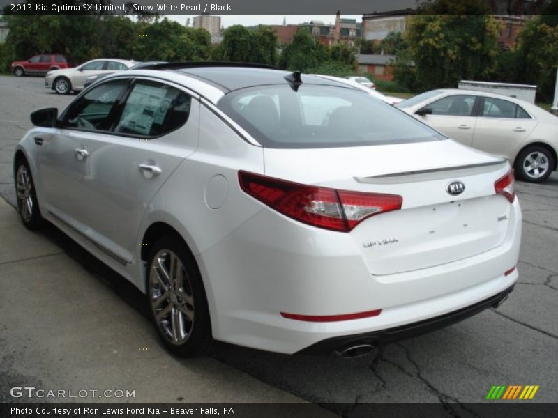 Snow White Pearl / Black 2013 Kia Optima SX Limited