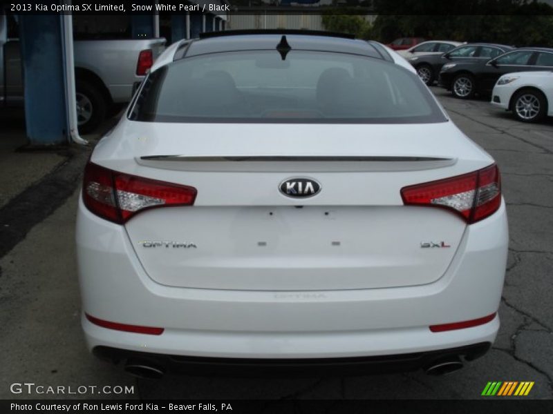 Snow White Pearl / Black 2013 Kia Optima SX Limited