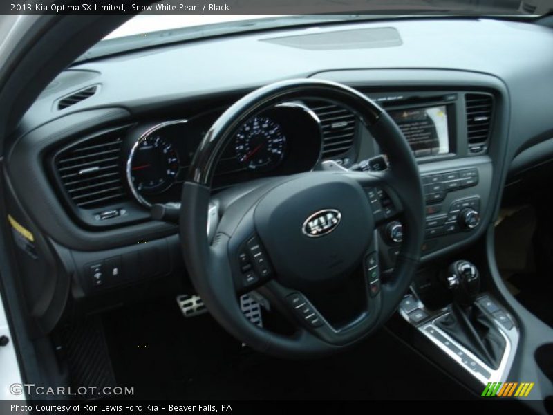Snow White Pearl / Black 2013 Kia Optima SX Limited