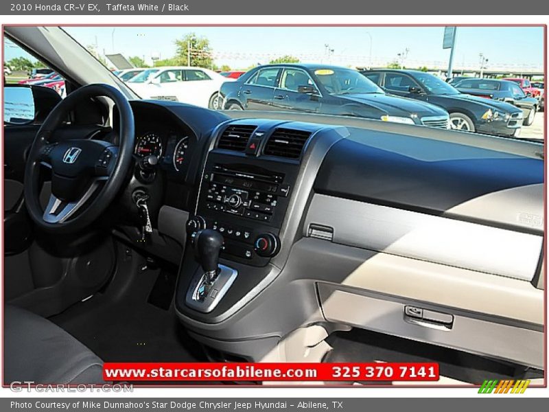 Taffeta White / Black 2010 Honda CR-V EX