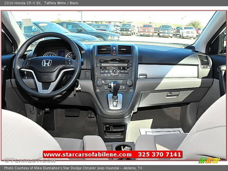 Taffeta White / Black 2010 Honda CR-V EX