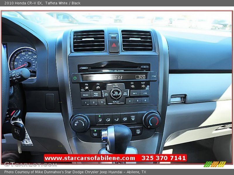 Taffeta White / Black 2010 Honda CR-V EX
