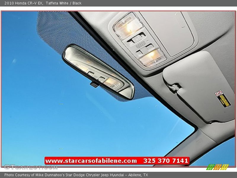 Taffeta White / Black 2010 Honda CR-V EX