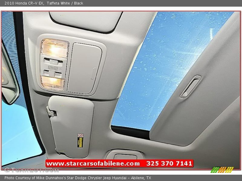 Taffeta White / Black 2010 Honda CR-V EX
