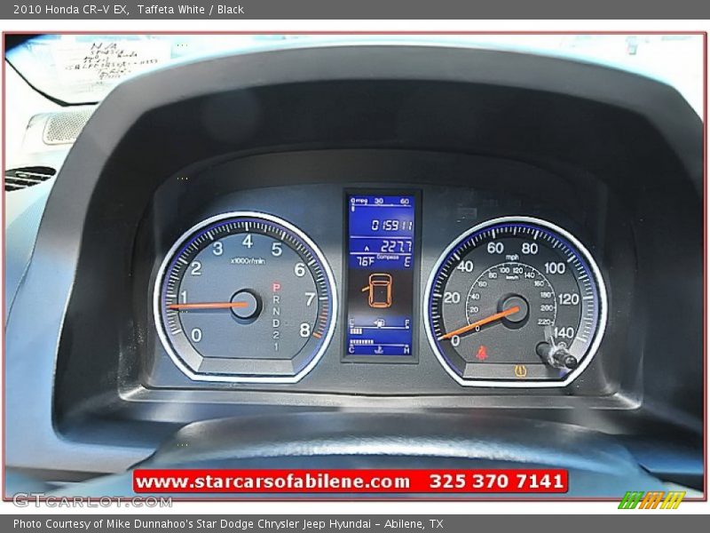 Taffeta White / Black 2010 Honda CR-V EX