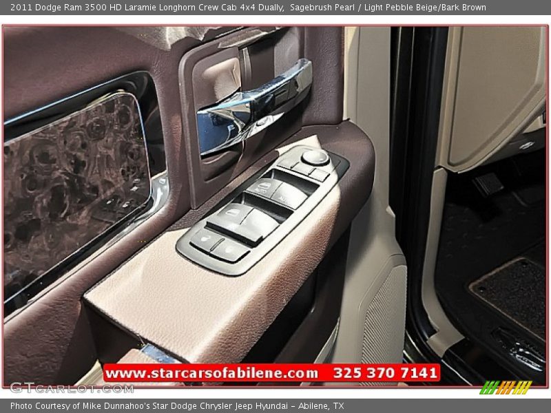 Sagebrush Pearl / Light Pebble Beige/Bark Brown 2011 Dodge Ram 3500 HD Laramie Longhorn Crew Cab 4x4 Dually