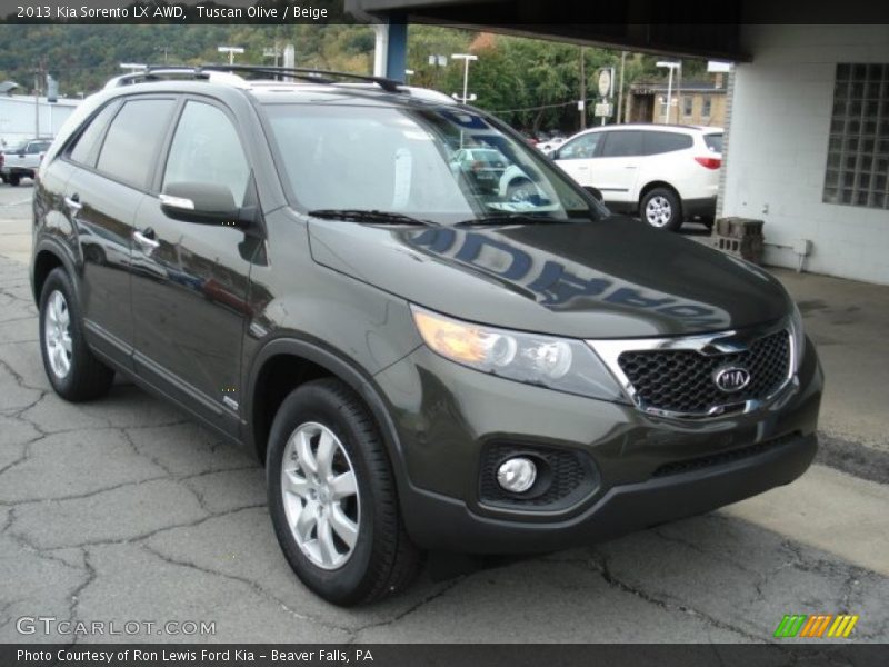 Tuscan Olive / Beige 2013 Kia Sorento LX AWD