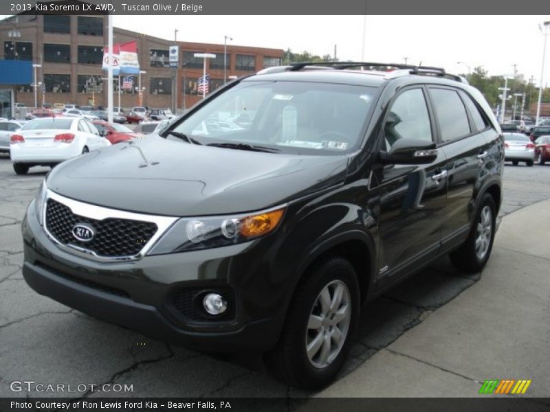 Tuscan Olive / Beige 2013 Kia Sorento LX AWD