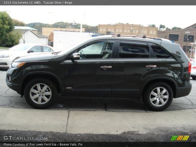 Tuscan Olive / Beige 2013 Kia Sorento LX AWD