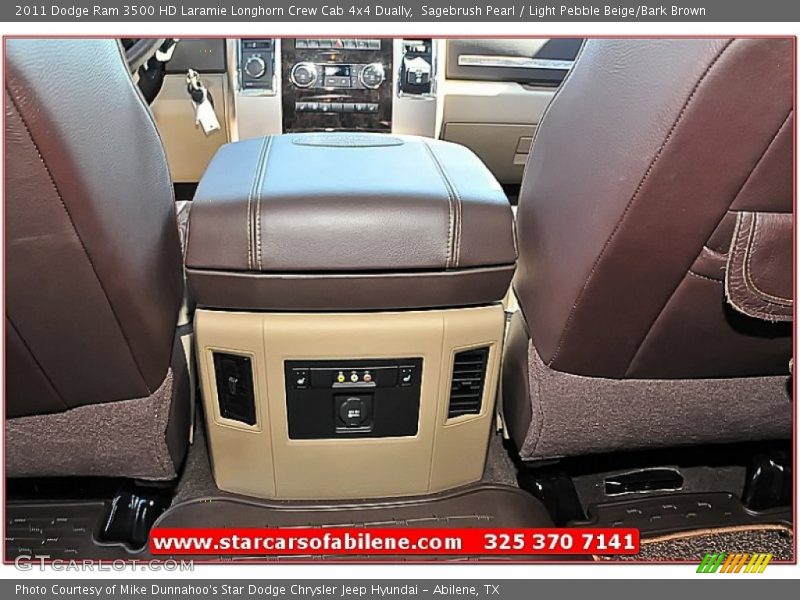 Sagebrush Pearl / Light Pebble Beige/Bark Brown 2011 Dodge Ram 3500 HD Laramie Longhorn Crew Cab 4x4 Dually
