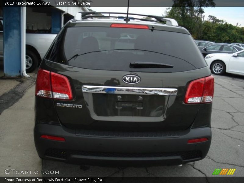 Tuscan Olive / Beige 2013 Kia Sorento LX AWD