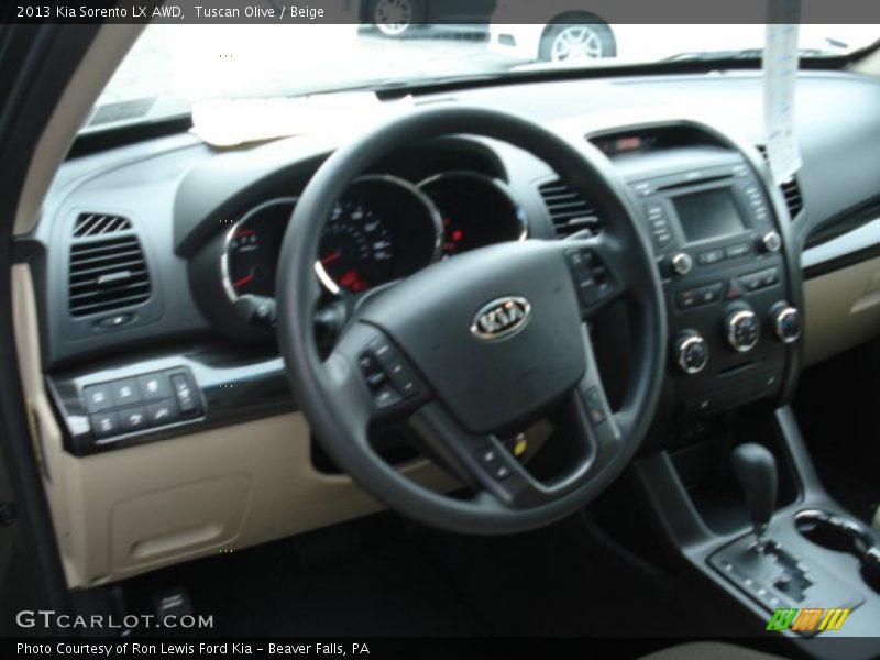 Tuscan Olive / Beige 2013 Kia Sorento LX AWD
