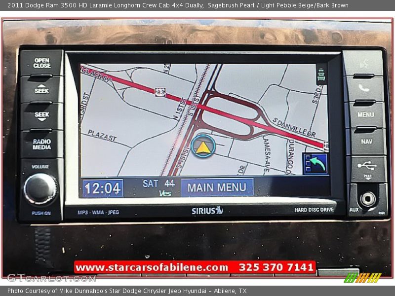 Sagebrush Pearl / Light Pebble Beige/Bark Brown 2011 Dodge Ram 3500 HD Laramie Longhorn Crew Cab 4x4 Dually