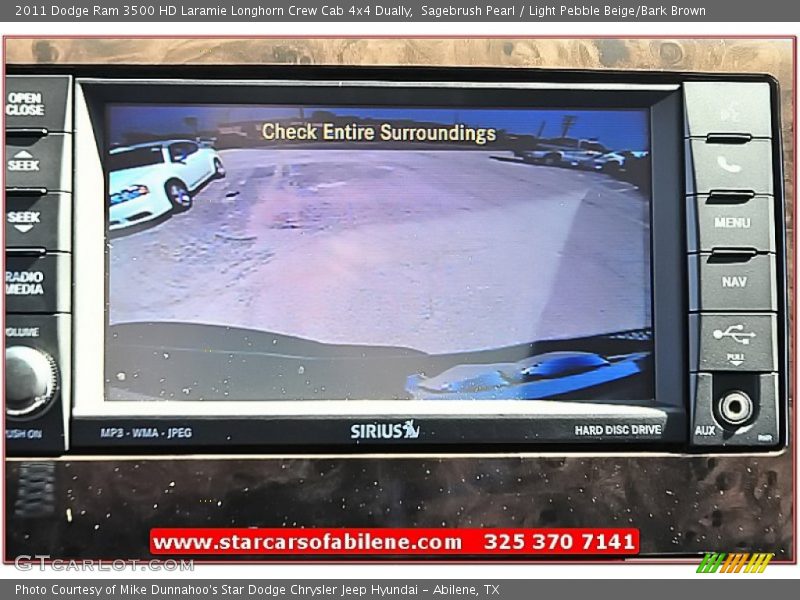 Sagebrush Pearl / Light Pebble Beige/Bark Brown 2011 Dodge Ram 3500 HD Laramie Longhorn Crew Cab 4x4 Dually