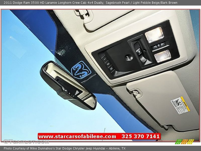 Sagebrush Pearl / Light Pebble Beige/Bark Brown 2011 Dodge Ram 3500 HD Laramie Longhorn Crew Cab 4x4 Dually
