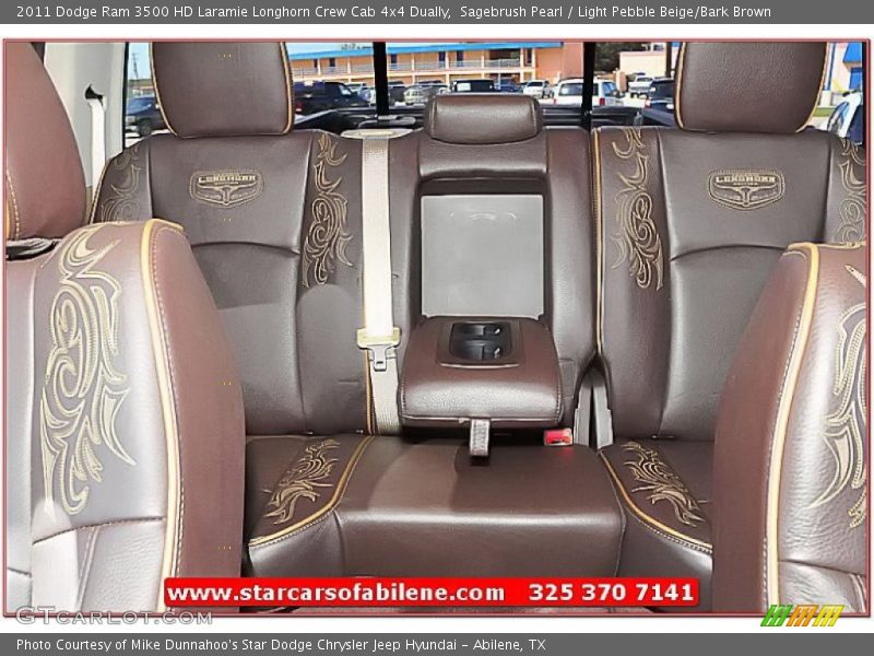 Sagebrush Pearl / Light Pebble Beige/Bark Brown 2011 Dodge Ram 3500 HD Laramie Longhorn Crew Cab 4x4 Dually