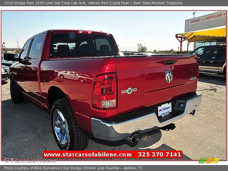 Inferno Red Crystal Pearl / Dark Slate/Medium Graystone 2010 Dodge Ram 1500 Lone Star Crew Cab 4x4