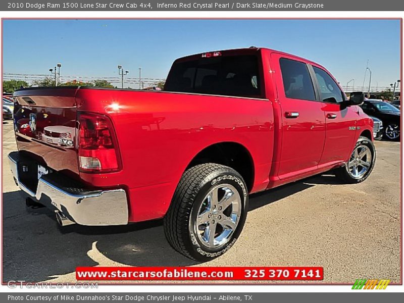 Inferno Red Crystal Pearl / Dark Slate/Medium Graystone 2010 Dodge Ram 1500 Lone Star Crew Cab 4x4