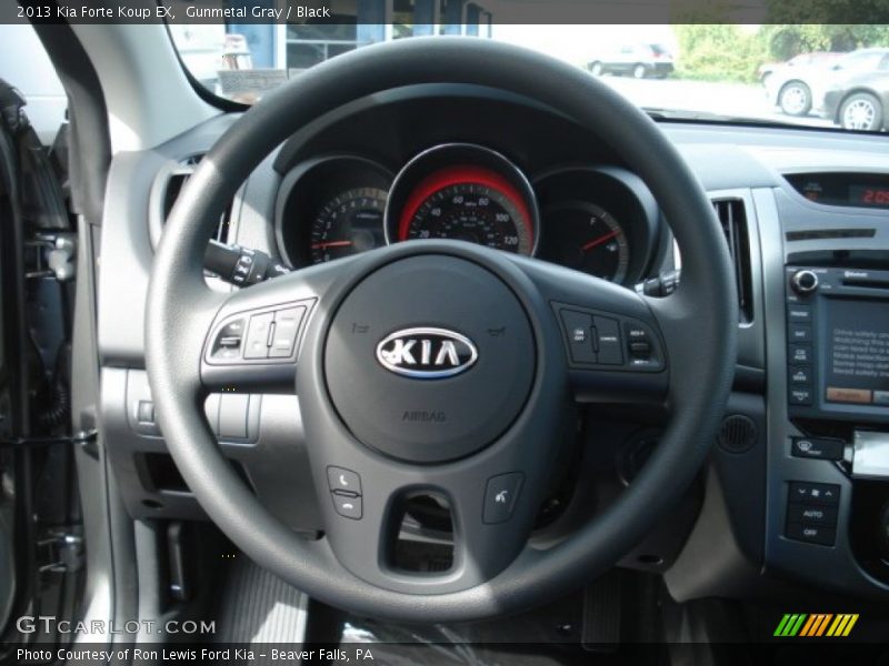 Gunmetal Gray / Black 2013 Kia Forte Koup EX