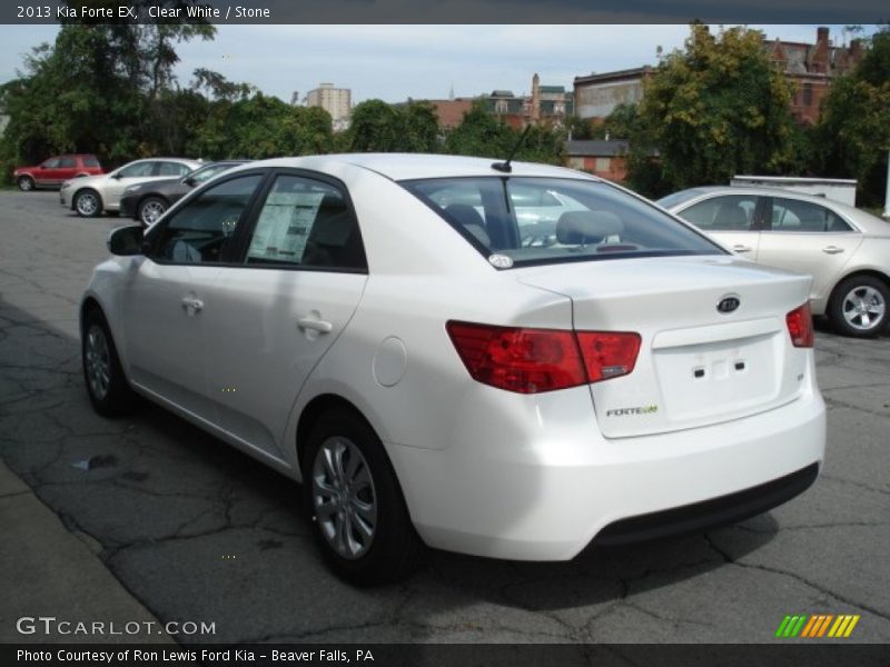Clear White / Stone 2013 Kia Forte EX