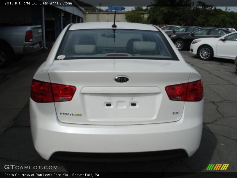 Clear White / Stone 2013 Kia Forte EX