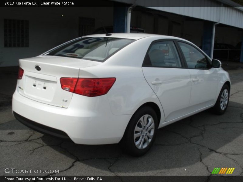 Clear White / Stone 2013 Kia Forte EX