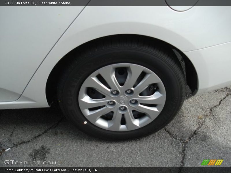 Clear White / Stone 2013 Kia Forte EX