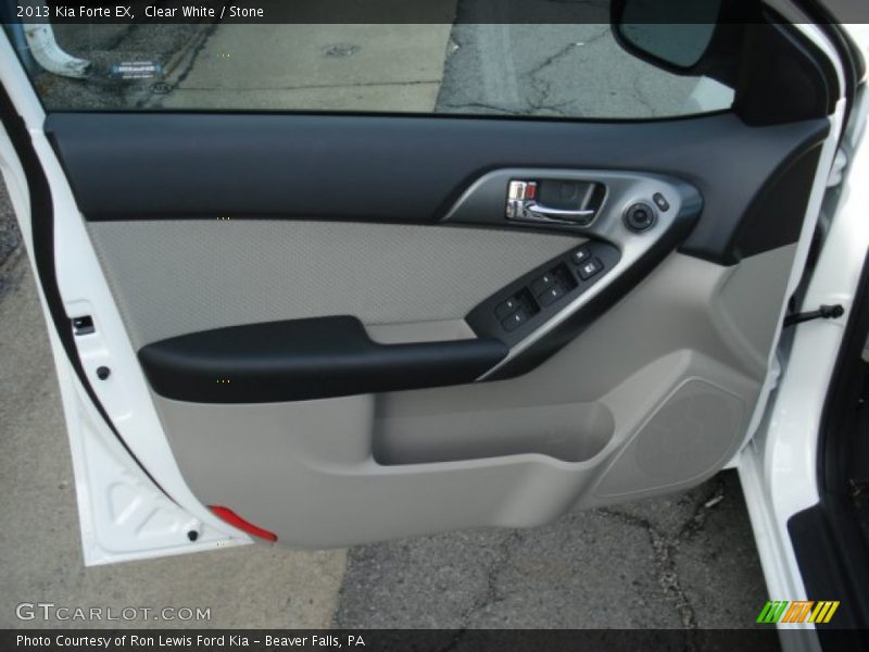 Clear White / Stone 2013 Kia Forte EX